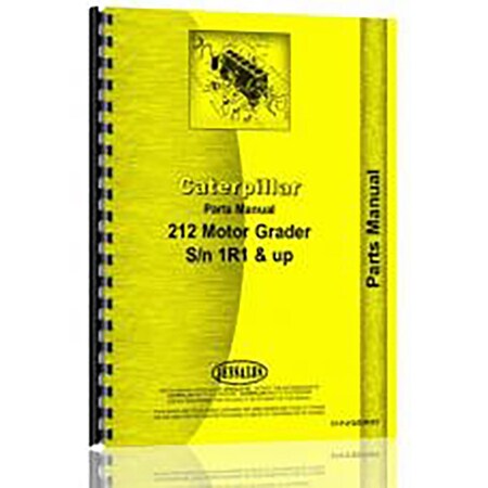 Fits Caterpillar Grader #212 (1R1 and Up) Parts Manual (New)